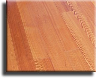 Vertical grain heart pine flooring