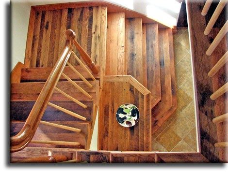 Antique oak stair treads