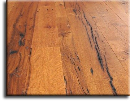 Antique wide plank flooring