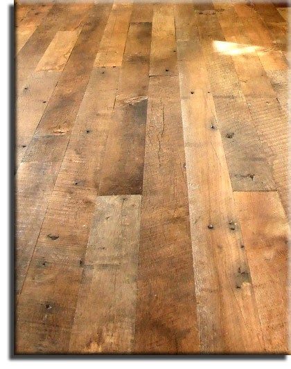 Antique original face oak flooring