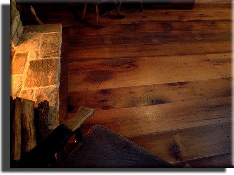wide plank reclaimed oak flooring