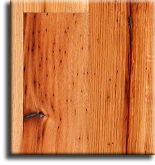 Wormy chestnut cabin plank flooring