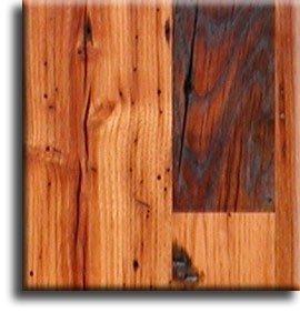 Wormy chestnut flooring