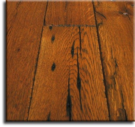 hand scraped oak flooring