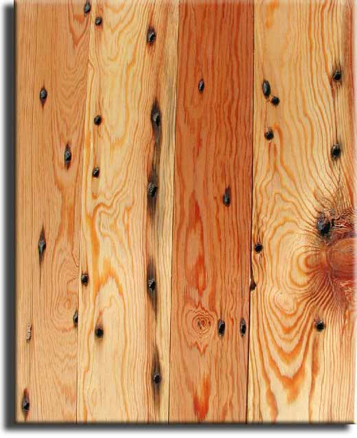 Naily plank heart pine flooring