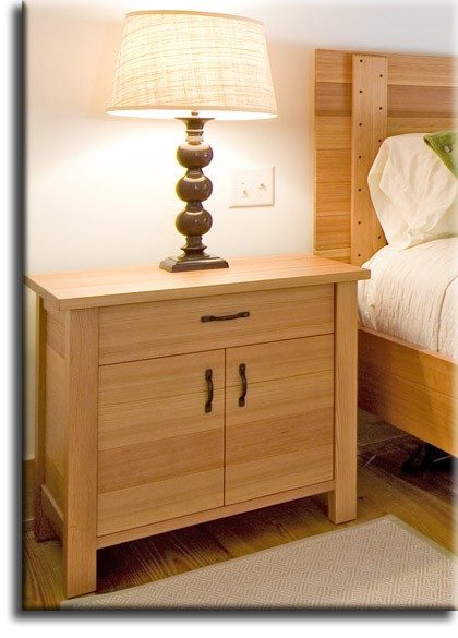 Heart pine nightstand