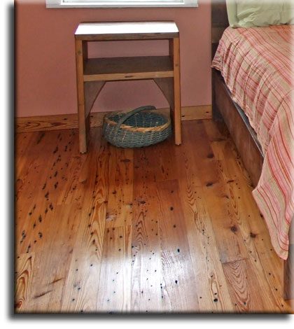 Longleaf pine flooring