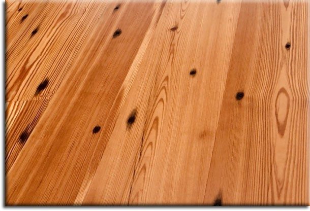 Naily plank heart pine flooring