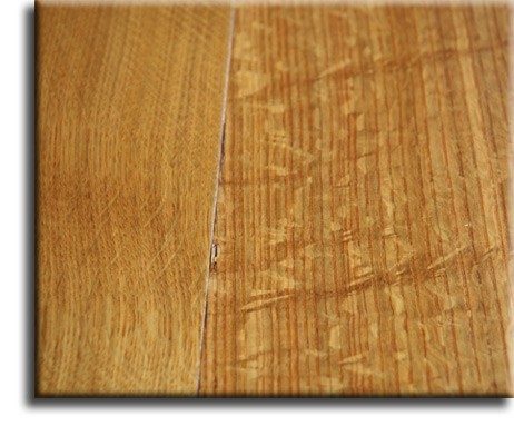 Quarter sawn oak flooring