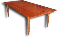 Antique heart pine farm table
