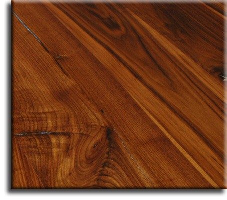Rustic walnut wide plank