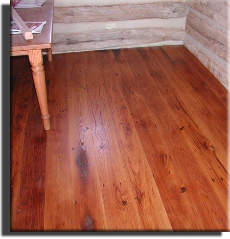Reclaimed chestnut flooring
