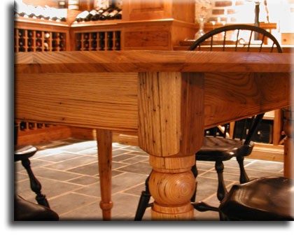 Antique chestnut table