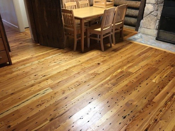 Naily Plank Antique Heart Pine Flooring Appalachian Woods Llc