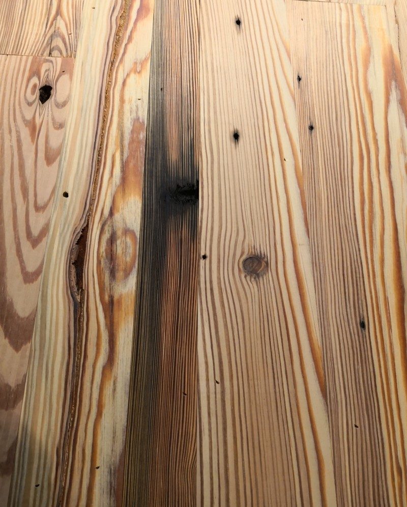 Heart Pine for walls