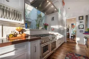 Reclaimed wormy chestnut flooring