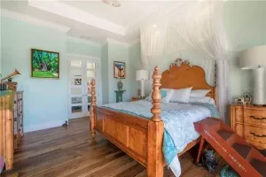 Reclaimed wormy chestnut flooring