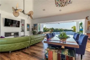 Reclaimed wormy chestnut flooring