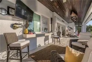 Reclaimed wormy chestnut flooring