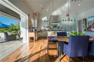 Reclaimed wormy chestnut flooring