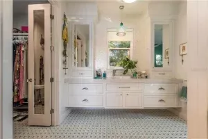 Reclaimed wormy chestnut flooring