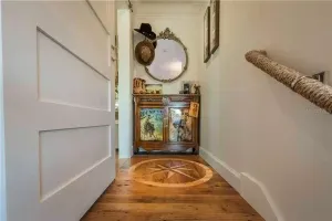 Reclaimed wormy chestnut flooring