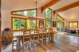 Reclaimed wormy chestnut flooring