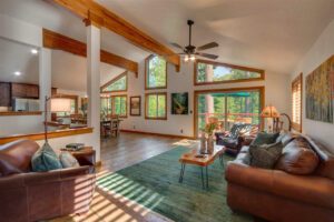 Reclaimed wormy chestnut flooring