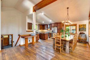 Reclaimed wormy chestnut flooring