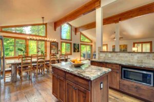 Reclaimed wormy chestnut flooring