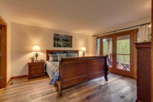 Reclaimed wormy chestnut flooring