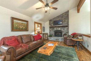 Reclaimed wormy chestnut flooring