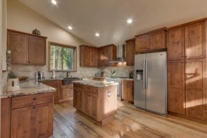 Reclaimed wormy chestnut flooring