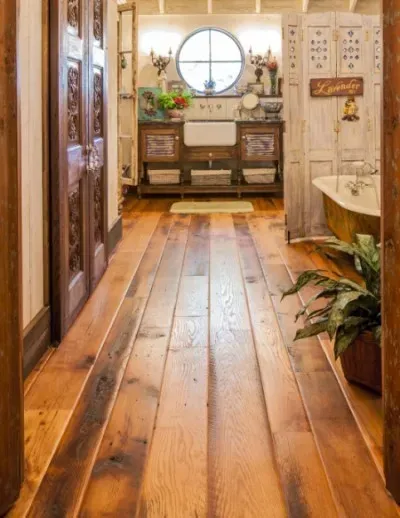 Reclaimed wood flooring