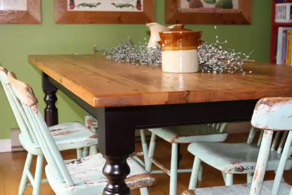 Reclaimed chestnut table