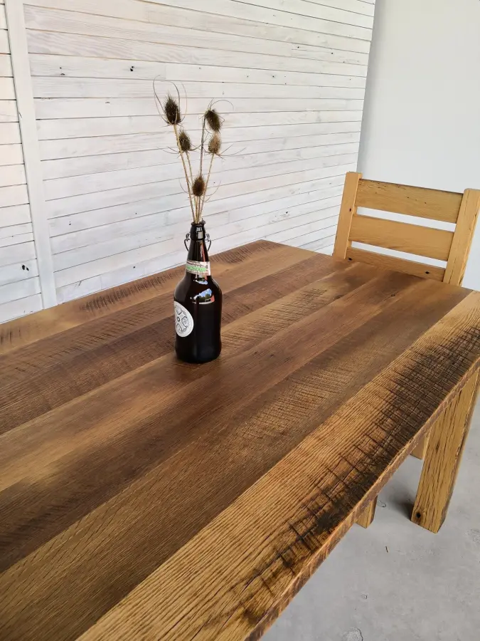 Reclaimed Oak Farm Table